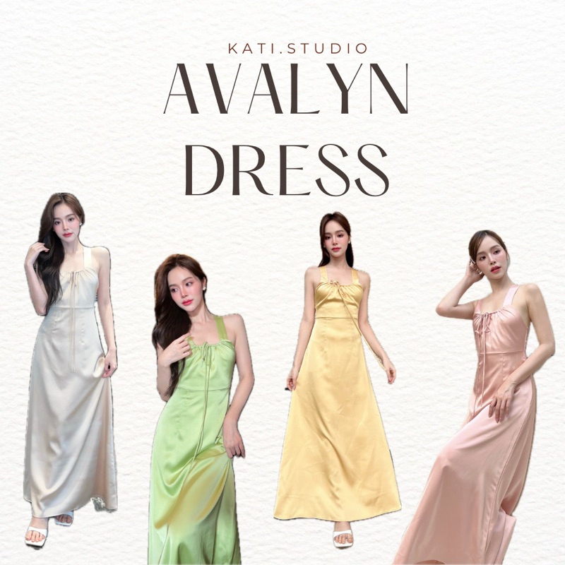 (พรี) #KATI289ꕤ   ‎⸝ ⸝ ⸝ Avalyn Dress ◞✿