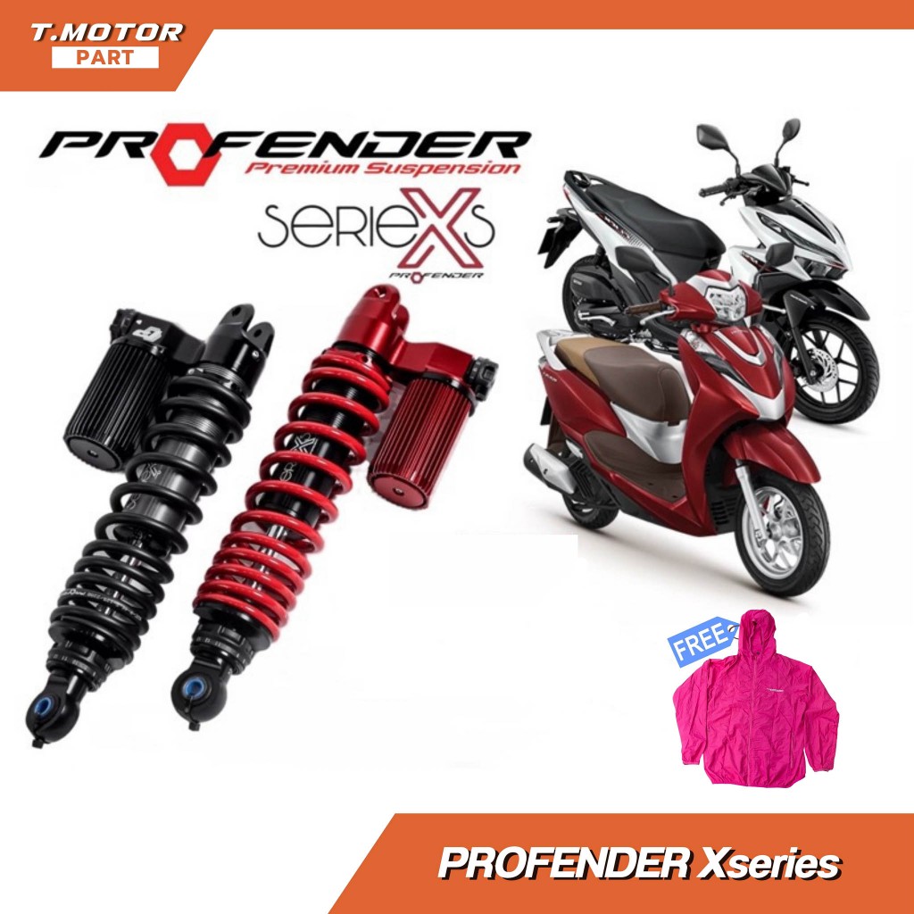 โช๊คหลัง Profender Lead 125 4V ความสูง330mm. โช๊คProfender X-Series Honda Lead125 4V