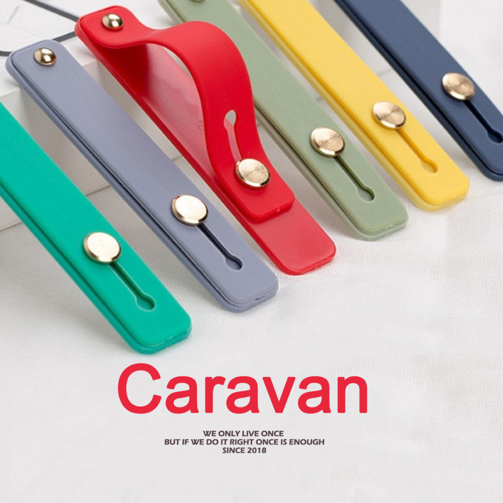 Caravan Crew Hand Strap for Phone สายรัดซิลิโคนมือโทรศัพท์ Phone ring Griptok Hand band