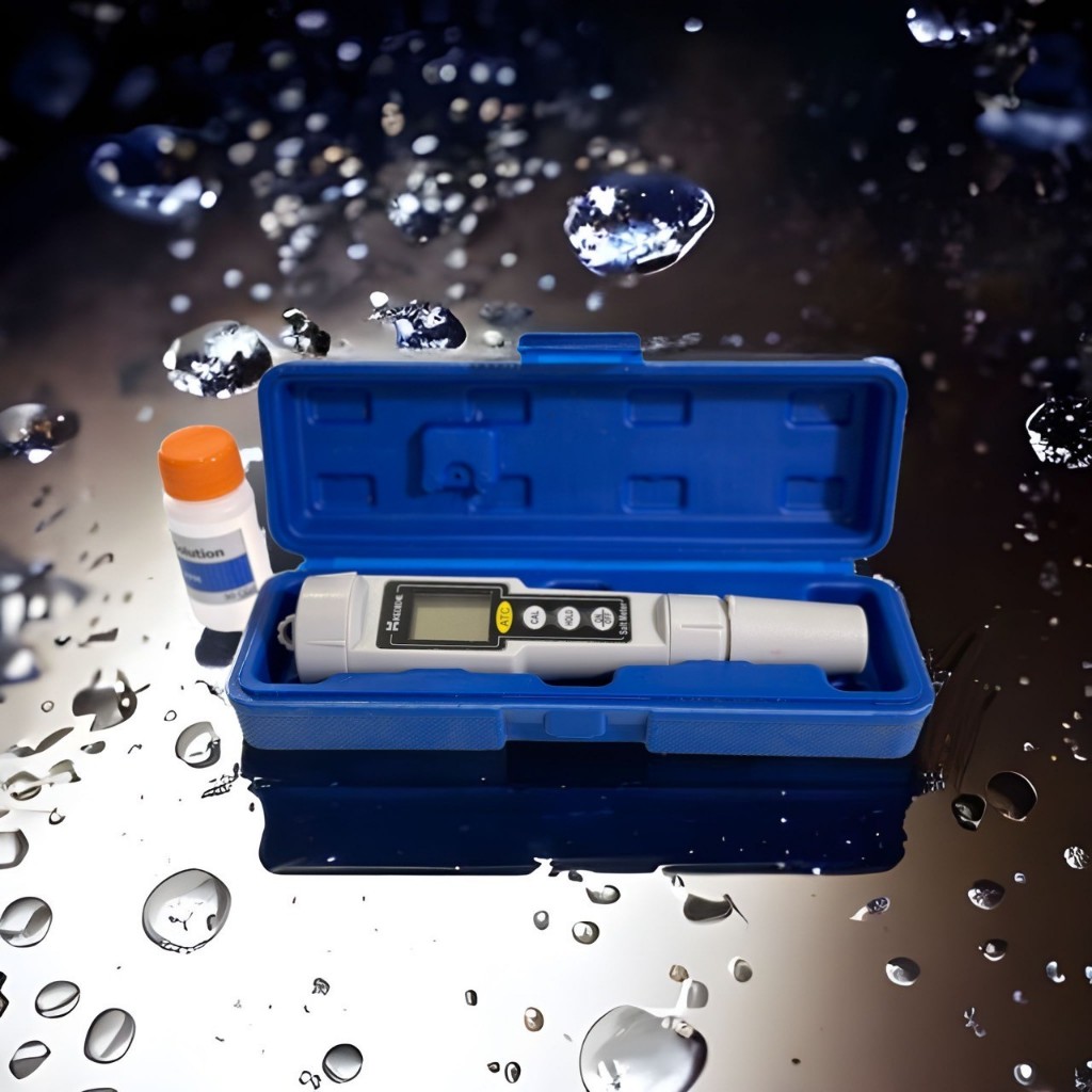 ปากกาวัดค่าความเค็ม ปากกาวัดค่าเกลือ ในสระว่ายน้ำSalt tester meter CT3081มาพร้อมน้ำยาคาลิเบท 6400PPM