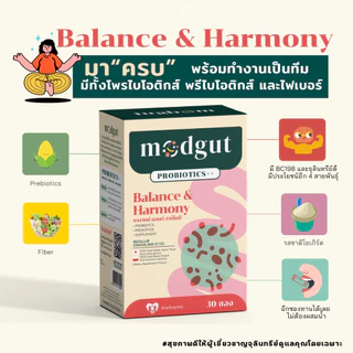 Modgut probiotics ++ ชนิดผง 30 ซอง มดกัต โพรไบโอติกส์ พร้อมทาน อร่อย มีครบ 4 สูตร ตอบโจทย์ครบตามอาการของคุณ