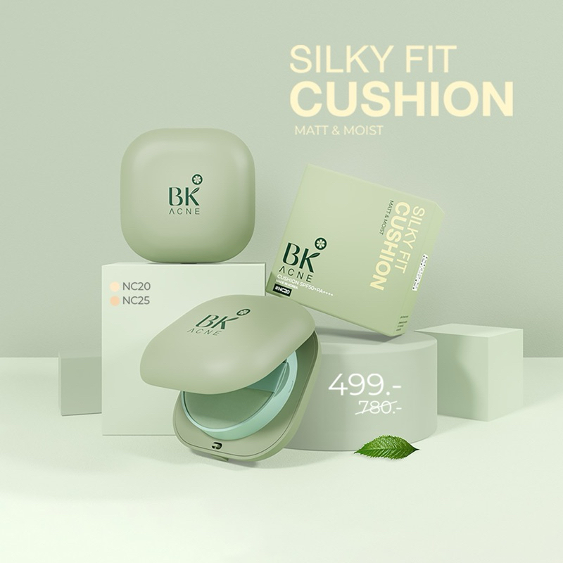 BK Acne Silky Fit Cushion Matt & Moist SPF50+PA++++ 15g.