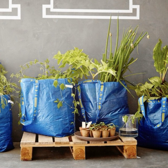 IKEA ถุงอิเกีย กระเป๋า ช็อปปิ้ง ใส่ของ ผ้า เดินตลาด ใส่ของ