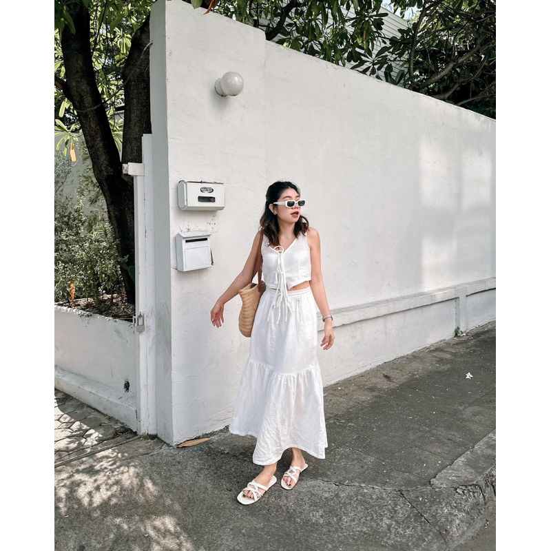 Kathy set ชุดเซทผ้าสาลู : Everydaylookk store