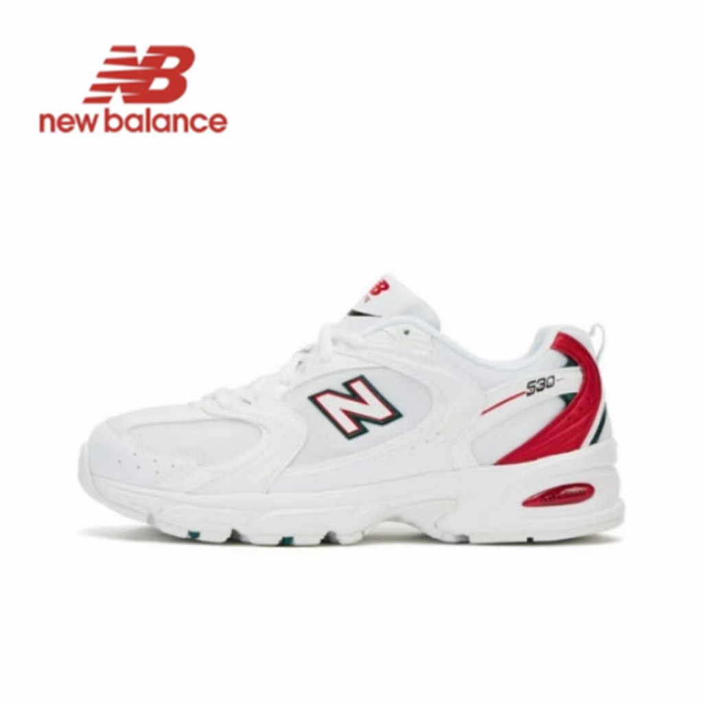รองเท้าวิ่ง New Balance NB 530 Low-Top 100% สีขาวแดง