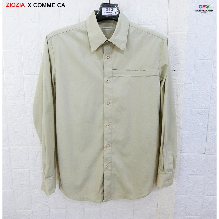 ZIOZIA X COMME CA แท้ อก40 เสื้อเชิ๊ตแขนยาวคลาสสิก