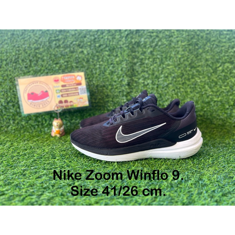 Nike Zoom Winflo 9. Size 41/26 cm. #รองเท้าไนกี้ #รองเท้าผ้าใบ #รองเท้าวิ่ง #รองเท้ามือสอง #รองเท้ากีฬา