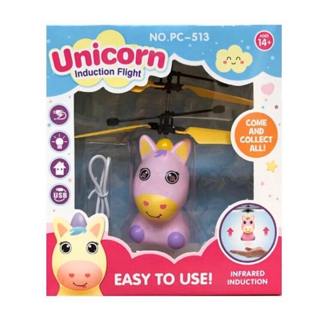 เครื่องบินของเล่น ตุ๊กตา LOLบินได้ Light Up Flying  เครื่องบินของเล่นunicorn ตุ๊กตานางฟ้าบินได้ ชาร์จแบต USB