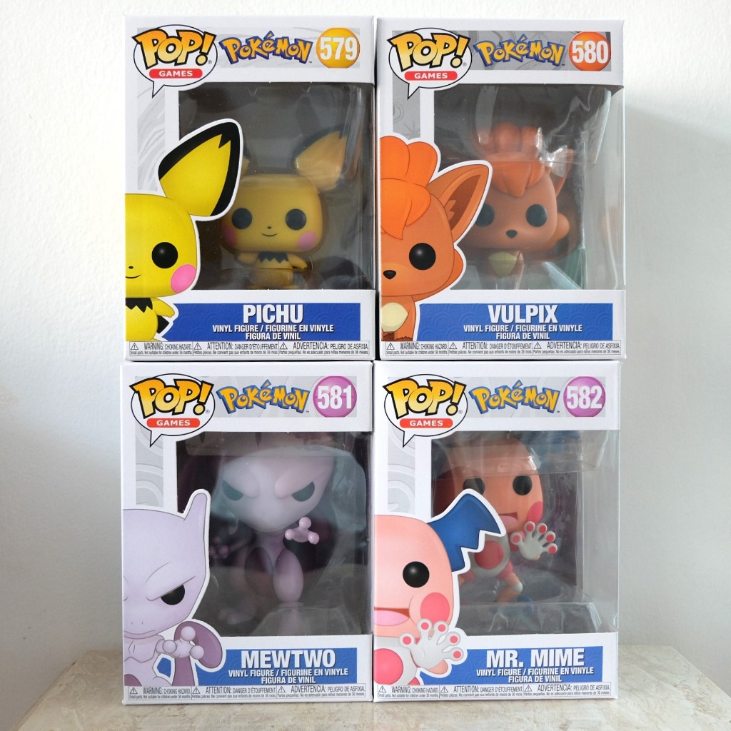 🔴⚪ [Pokemon] ⚪🔴 Funko Pop Pokemon Gotta Pop! ‘Em All Pichu, Vulpix, Mewtwo, Mr.Mime ของแท้ กล่องสวย