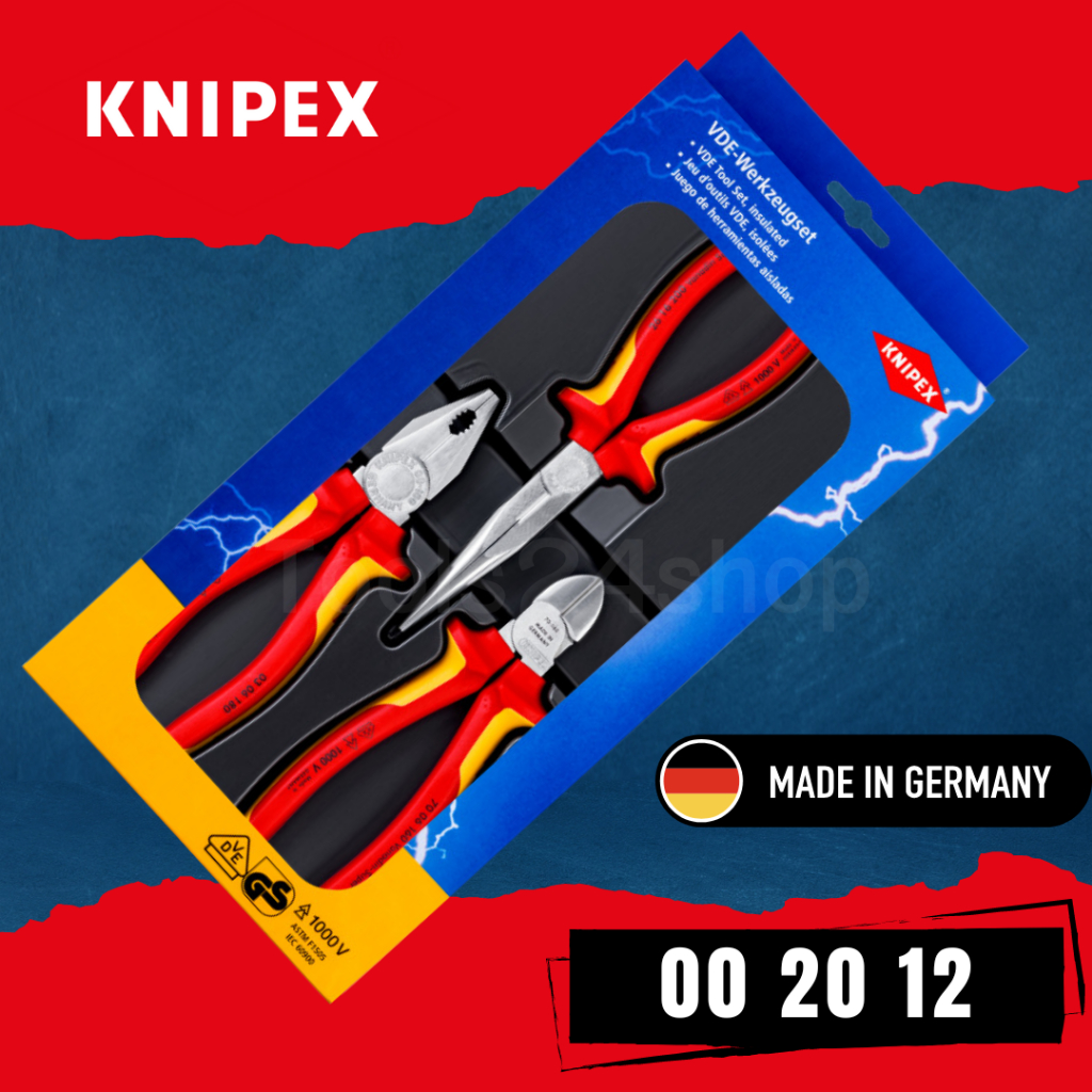 KNIPEX ชุดคีมกันไฟฟ้า No.00 20 12