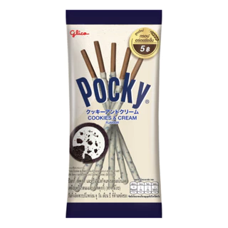ป็อกกี้ Pocky5บ. บิสกิตแท่งเคลือบช็อกโกแลต แพ็ค 12 ซองเล็ก