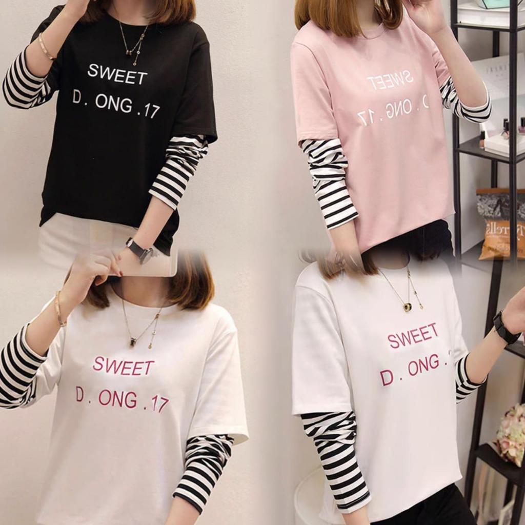 DTXmarket No.358 SWEET เสื้อแขนยาว เสื้อผ้าแฟชั่น