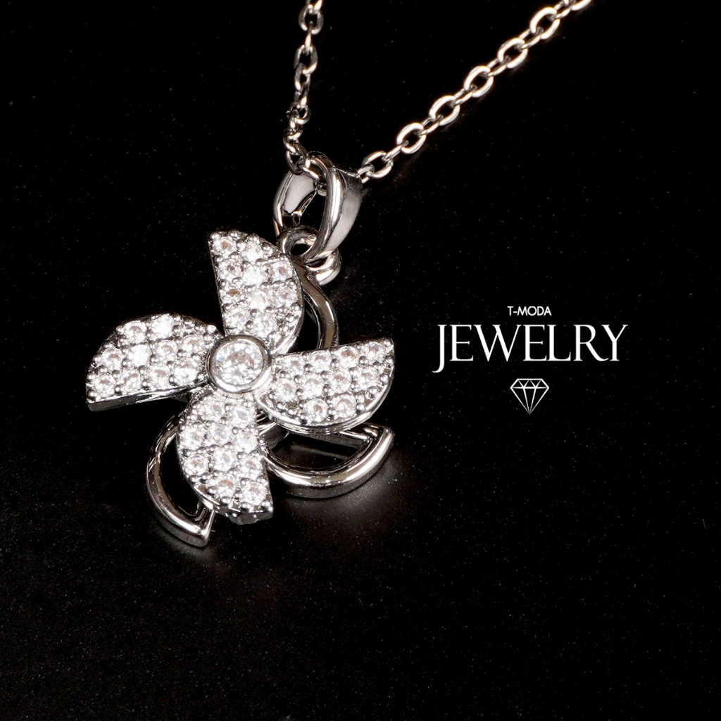 สร้อยคอกันหันทอง Woven locket necklace กังหันหมุนได้จริง