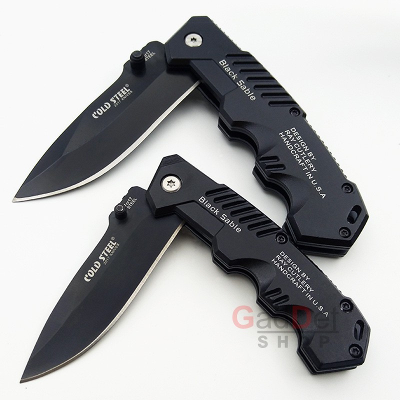 มีดครัว Cold Steel Black Sable 15.5/20 cm สแตนเลส แคมป์ปิ้ง พับเก็บได้ ทำอาหาร ปลอกผลไม้ ราคา ถูกที่สุด ดีลบีเคเค แกลเลอรีภาพที่ 3