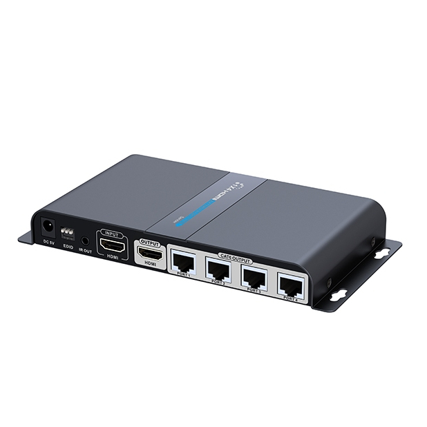 1×4 HDMI Extender Splitter HDMI source to 4 HDMI displays over network 40เมตร - รูปที่ 3