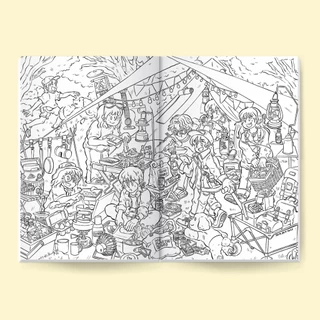 Friends and Activities coloring book สมุดระบายสี 20 หน้า ขนาด 17x25cm