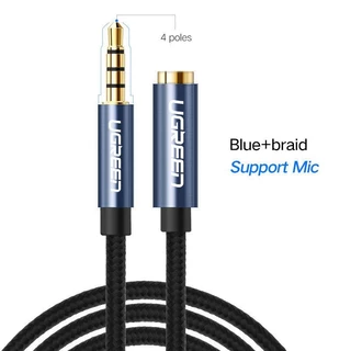 UGREEN รุ่น AV118 สายAUX สายเพิ่มความยาว 3.5mm Male to Female Gold Plated สายยาว 0.5-3m
