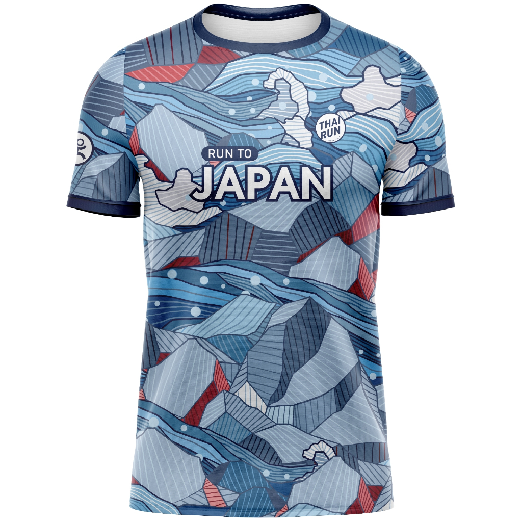 Thairun(ไทยรัน) เสื้อออกกำลังกายสำหรับใส่วิ่ง เสื้อวิ่ง เสื้อ Run to Japan SS2