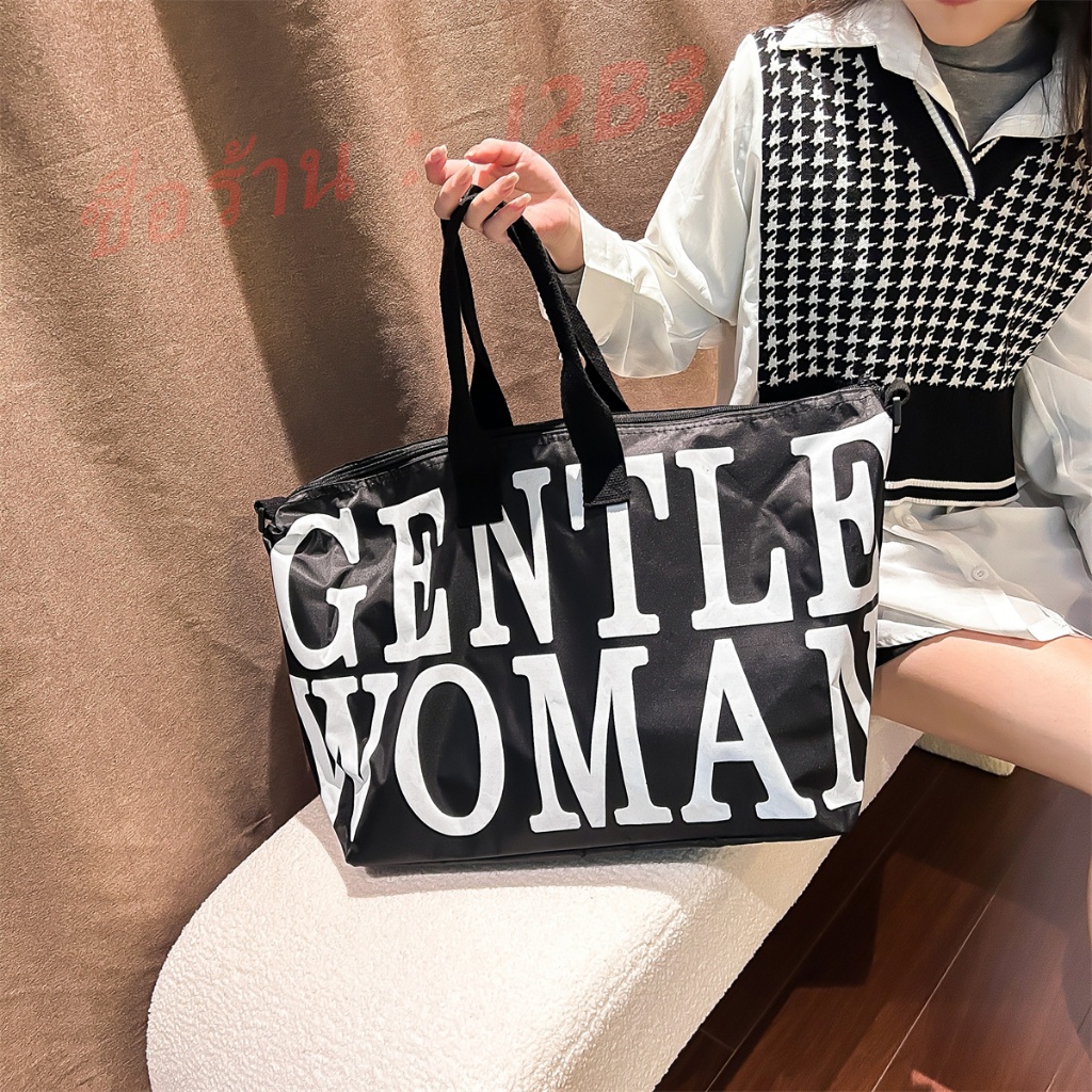 กระเป๋าจัมโบ้Gentle woman กระเป๋าเดินทางจุของได้เยอะ กระเป๋าไปฟิตเนส（คุณภาพ100%）（จัดส่งจากกรุงเทพ）