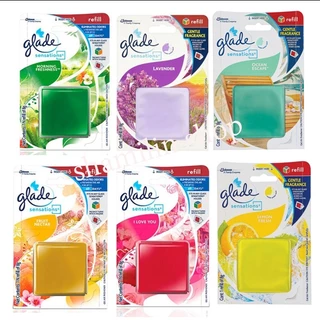 แผ่นเจลหอมปรับอากาศ glade sensations ขนาด 8 กรัม (ชนิดเติม)