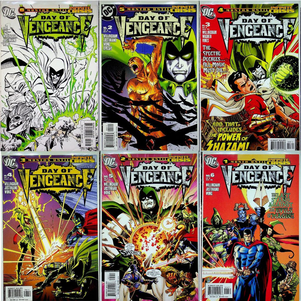 Day of Vengeance #1-6 /(เซ็ท 6 เล่ม) 📚พิเศษ/ชุด หนังสือการ์ตูน ภาษาอังกฤษ English Comics Book (DC / 
