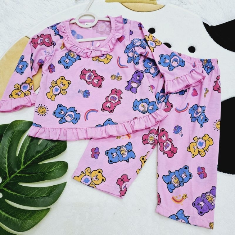 ชุดนอนเด็กแคร์แบ ผ้าคอตตอน เนื้อนิ่ม ใส่สบาย สินค้าพร้อมส่ง