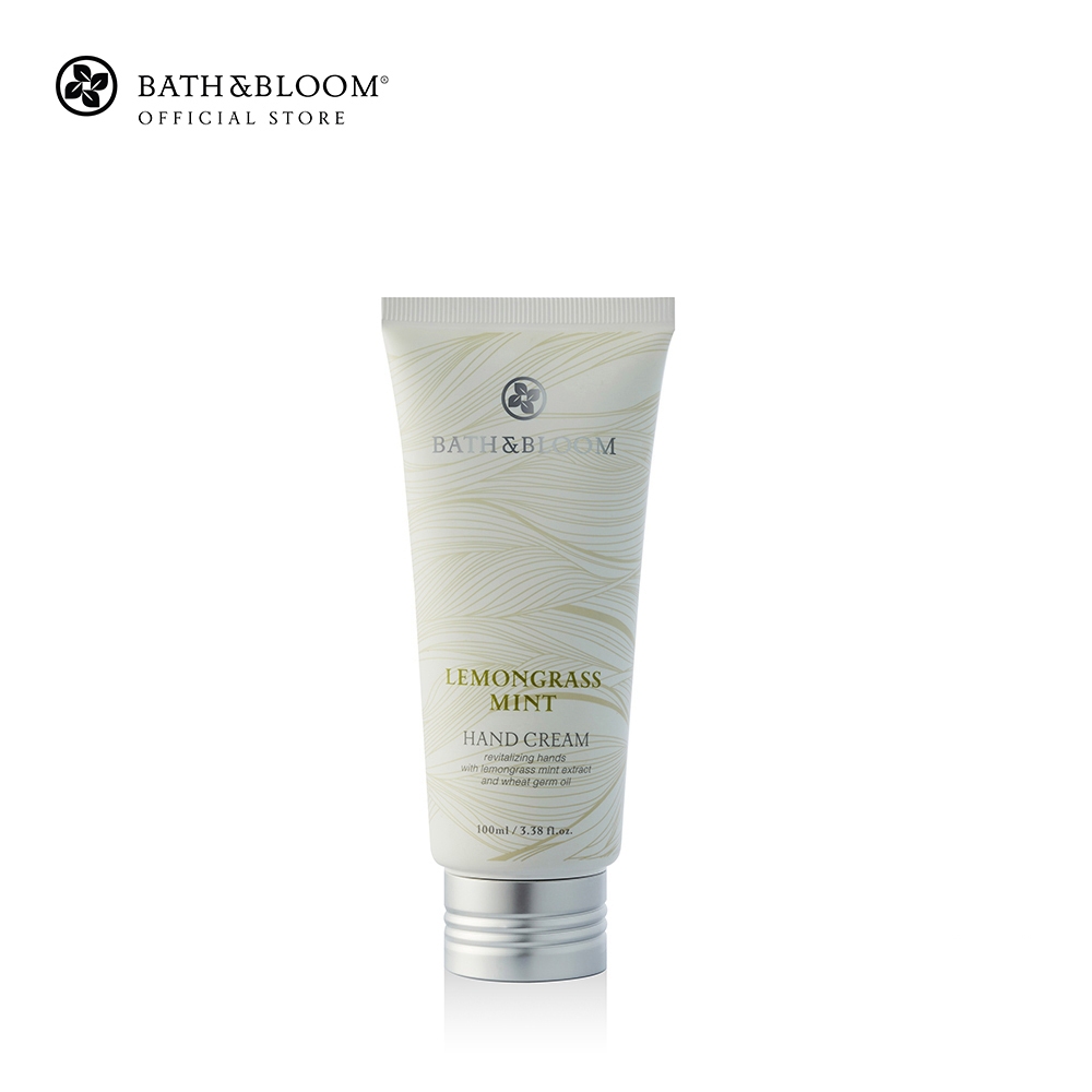 [BBLEM206] BATH & BLOOM Lemongrass Mint Hand Cream 100ml บาธ แอนด์ บลูม ผลิตภัณฑ์ครีมทามือกลิ่นตะไคร้มิ้นท์ 100 มล.