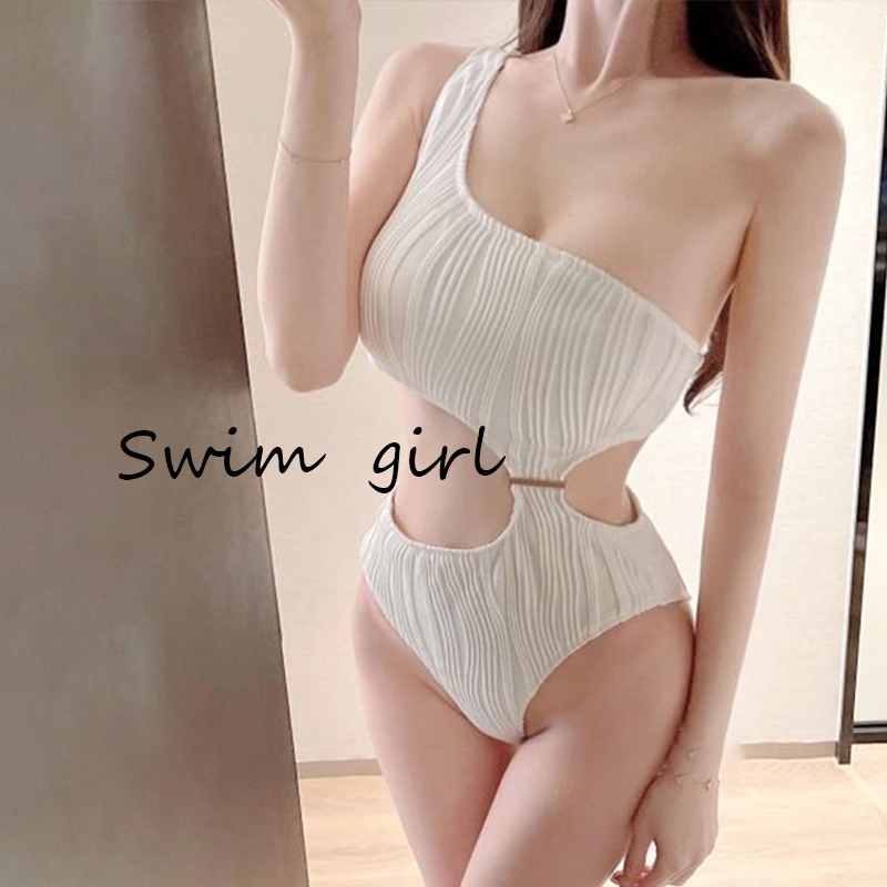 swim girlชุดว่ายน้ำวันพีช บิกินี่เซ็กซี่ คัตเอาท์เอว ผ้าคุณภาพสูง ผลิตภัณฑ์ใหม่#0162