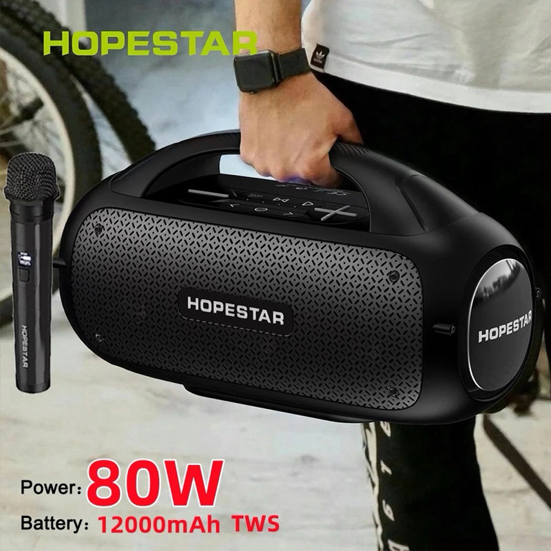 New Hopesar A50 /A6X ของแท้ 100%! ลำโพงบลูทูธแบบพกพา เบสแน่นสุด ของแท้รองรับเชื่อมต่อ 2 เครื่องได้ Partybox