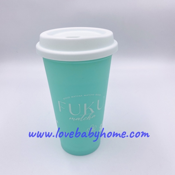 แก้วน้ำ พลาสติก Fuku matcha