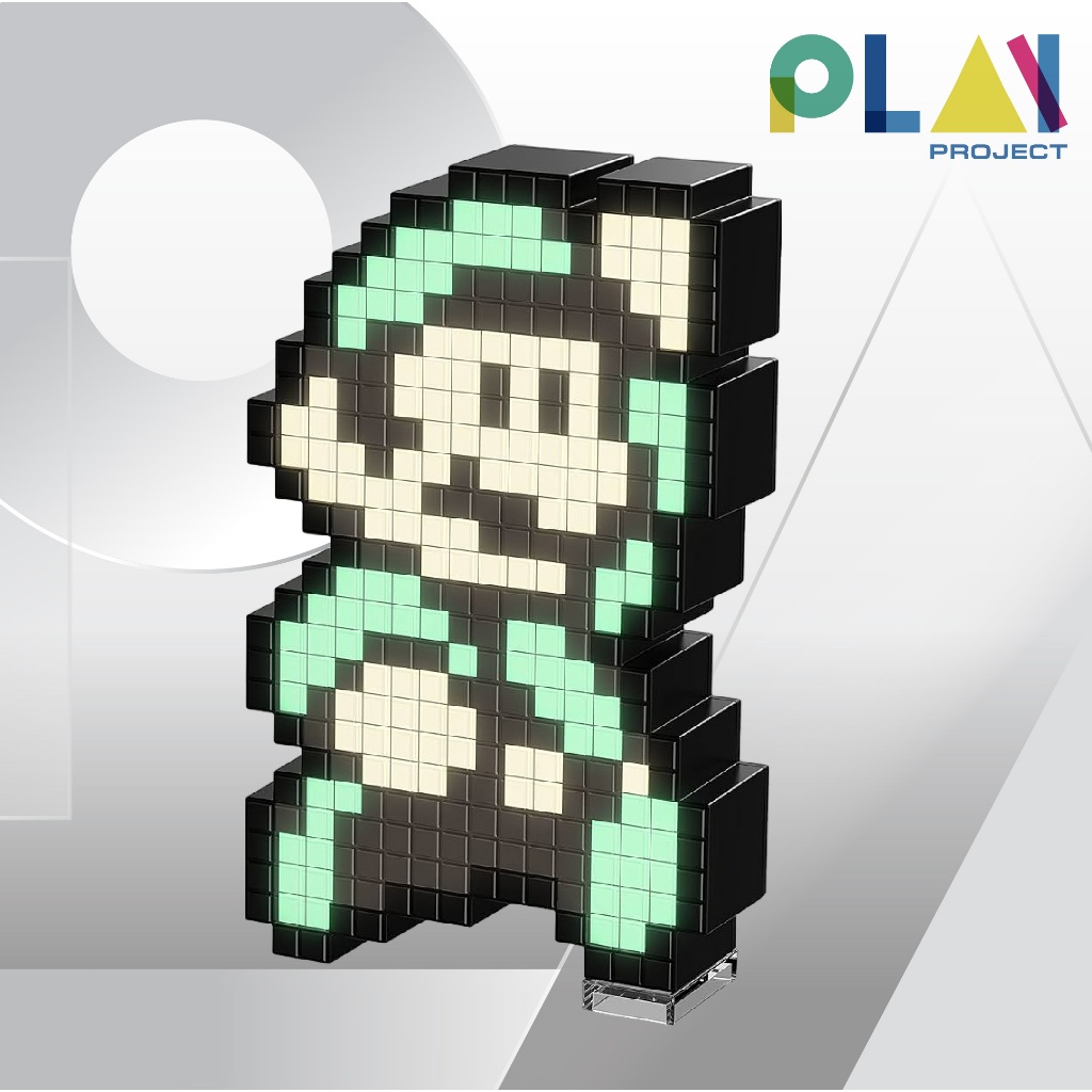 โคมไฟ Pixel Pals : Super Mario Bros - Luigi 3 [I Light Up] [ไฟตกแต่งห้อง] [โคมไฟ]