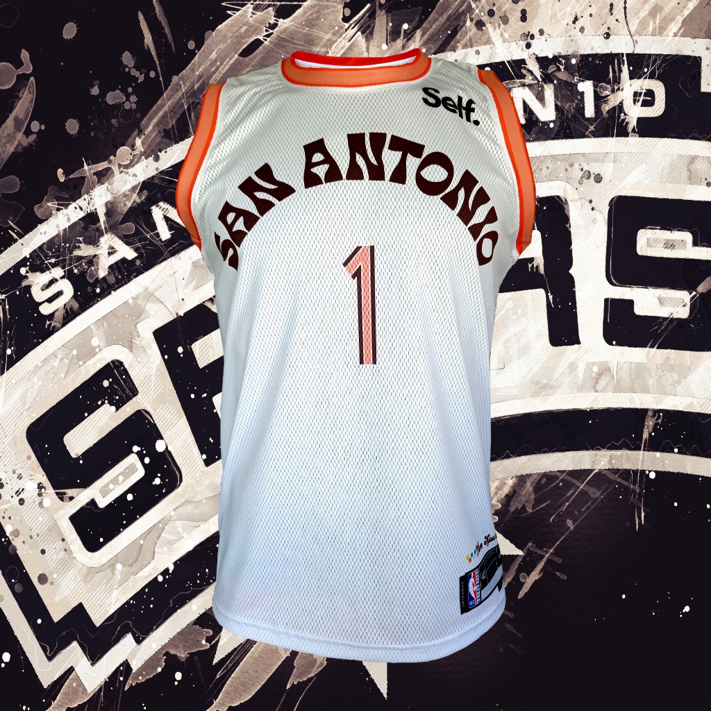 เสื้อบาส เสื้อบาสทีมแซนแอนโทนีโอสเปอส์ NBA San Antonio Spurs #BK0221 รุ่น City /Victor Wembanyama#1 ไซส์ S-5XL
