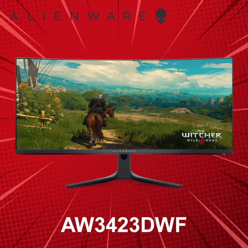 จอมอนิเตอร์ 34" Dell Alienware AW3423DWF Curved OLED WQHD 165Hz ประกันศูนย์ 3 ปี