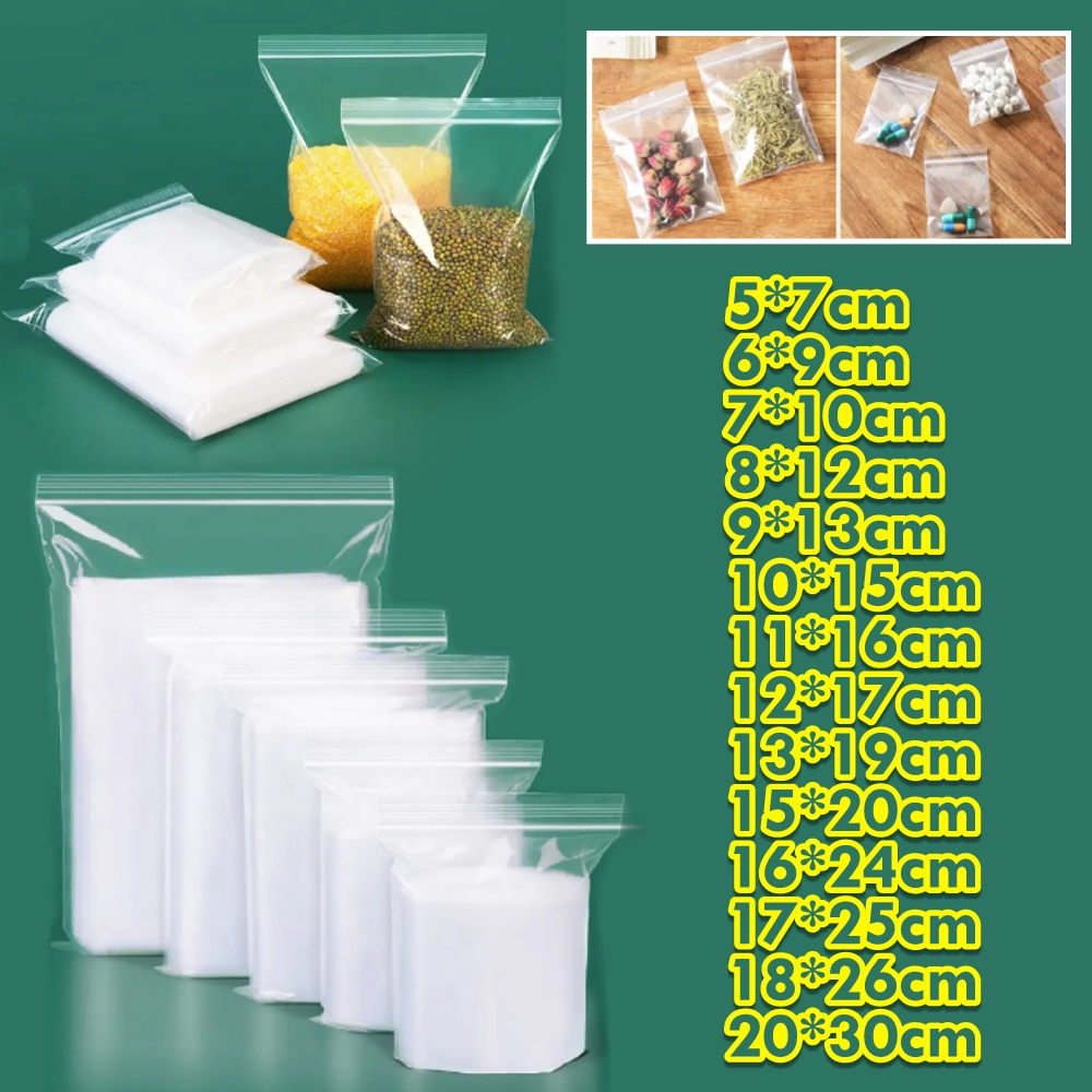 ถุงซิปล็อคแบ่ง แพ็คละ 30 บาท หลายขนาด