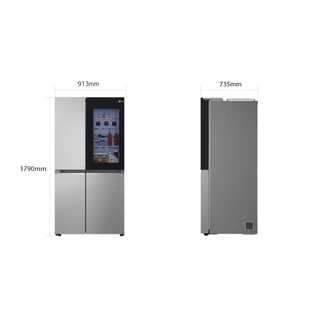 LG ตู้เย็น Instaview รุ่น GC-V257SFZW ขนาด 23.1 คิว ระบบ Smart Inverter