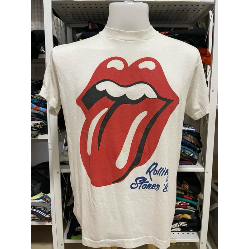 เสื้อวง Vintage The Rolling Stones X Guns n’ Roses 1989 ผ้าบาง 50/50 สีขาว พร้อมส่ง