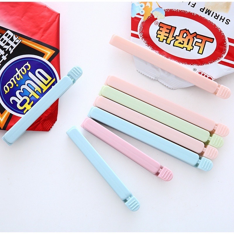 C004 คลิปหนีบถุงพลาสติก สําหรับถนอมอาหาร ขนมขบเคี้ยว 5 ชิ้น