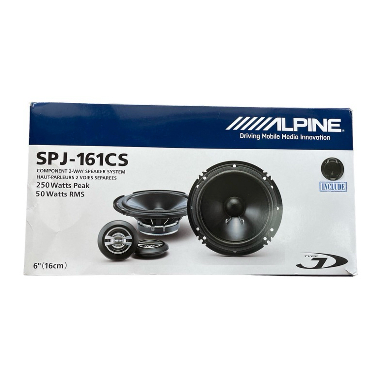 ALPINE SPJ-161CS 6" COMPONENT 2-WAY SPEAKER