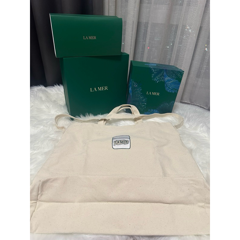 (NEW) ถุงผ้า Tote bag LAMER ของแท้ จาก brand official
