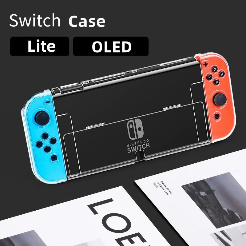 พร้อมส่ง!!!เคสใส Nintendo Switch OLED กันกระแทก เคส กรอบใส PC เคสแข็ง Switch Lite Protective Case