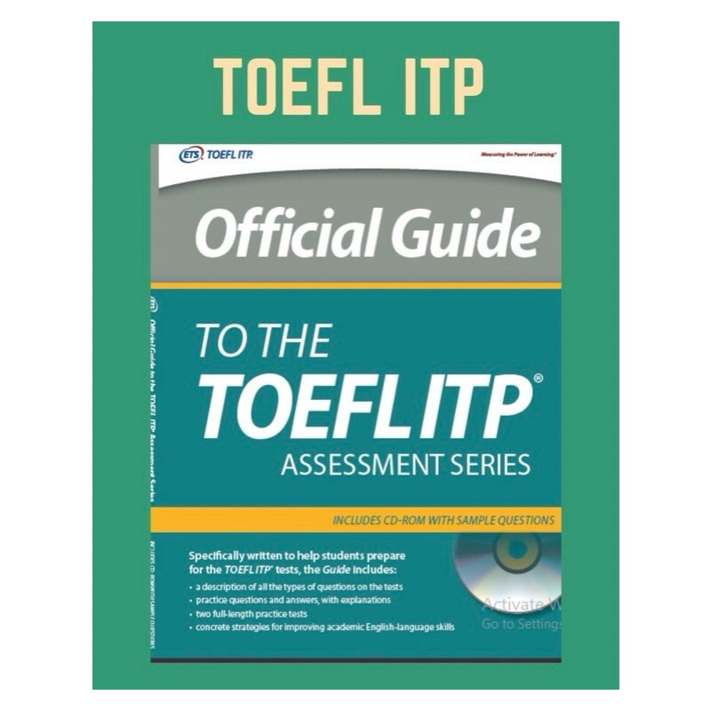 Toefl itp สำหรับผู้ที่เตรียมสอบจริง official guide ของ ETS .ไฟล์ อ่านก่อนสั่งค่ะ