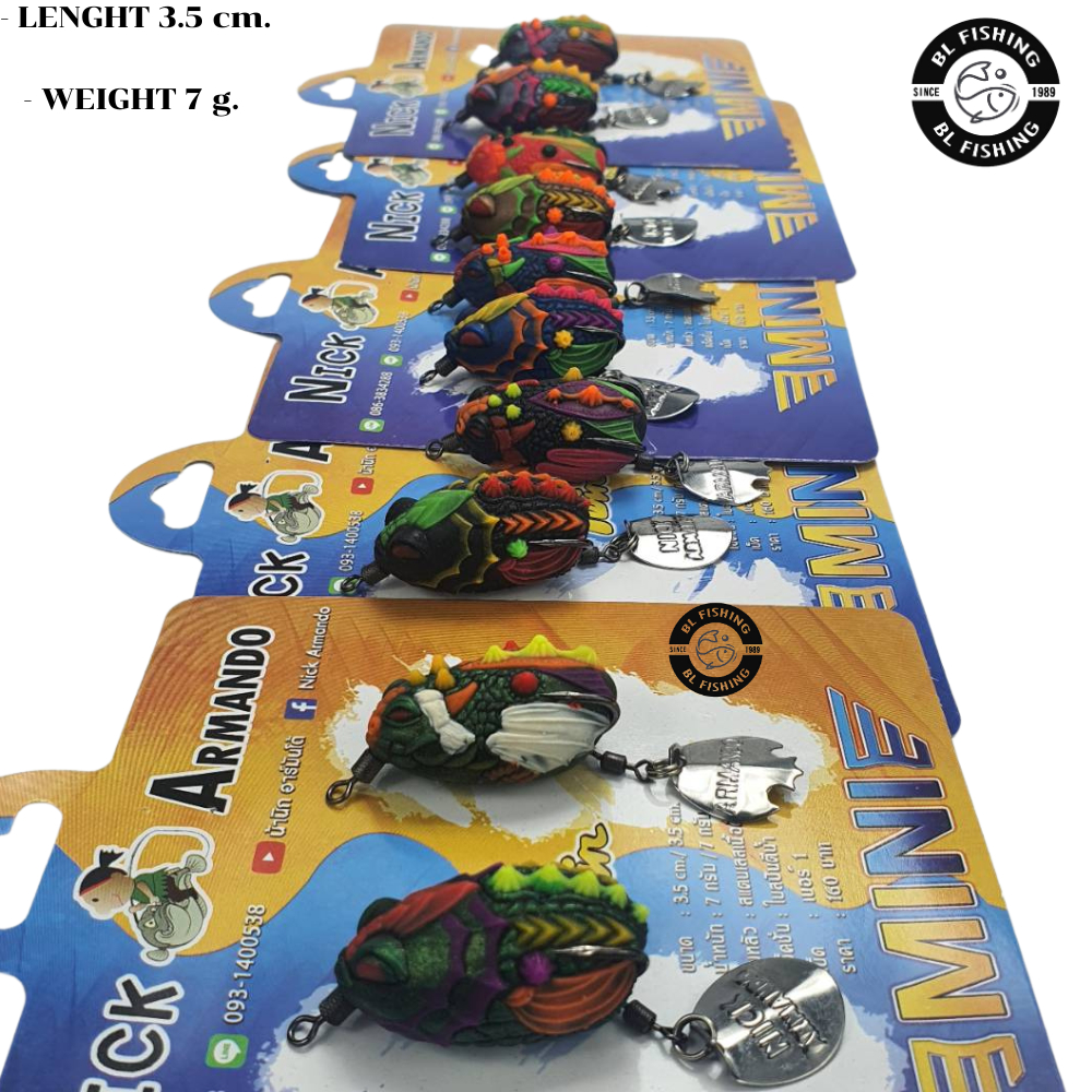 กบยาง ทวินมินิ TWIN MINI 3.5cm 7g รุ่นใหม่!! 2024