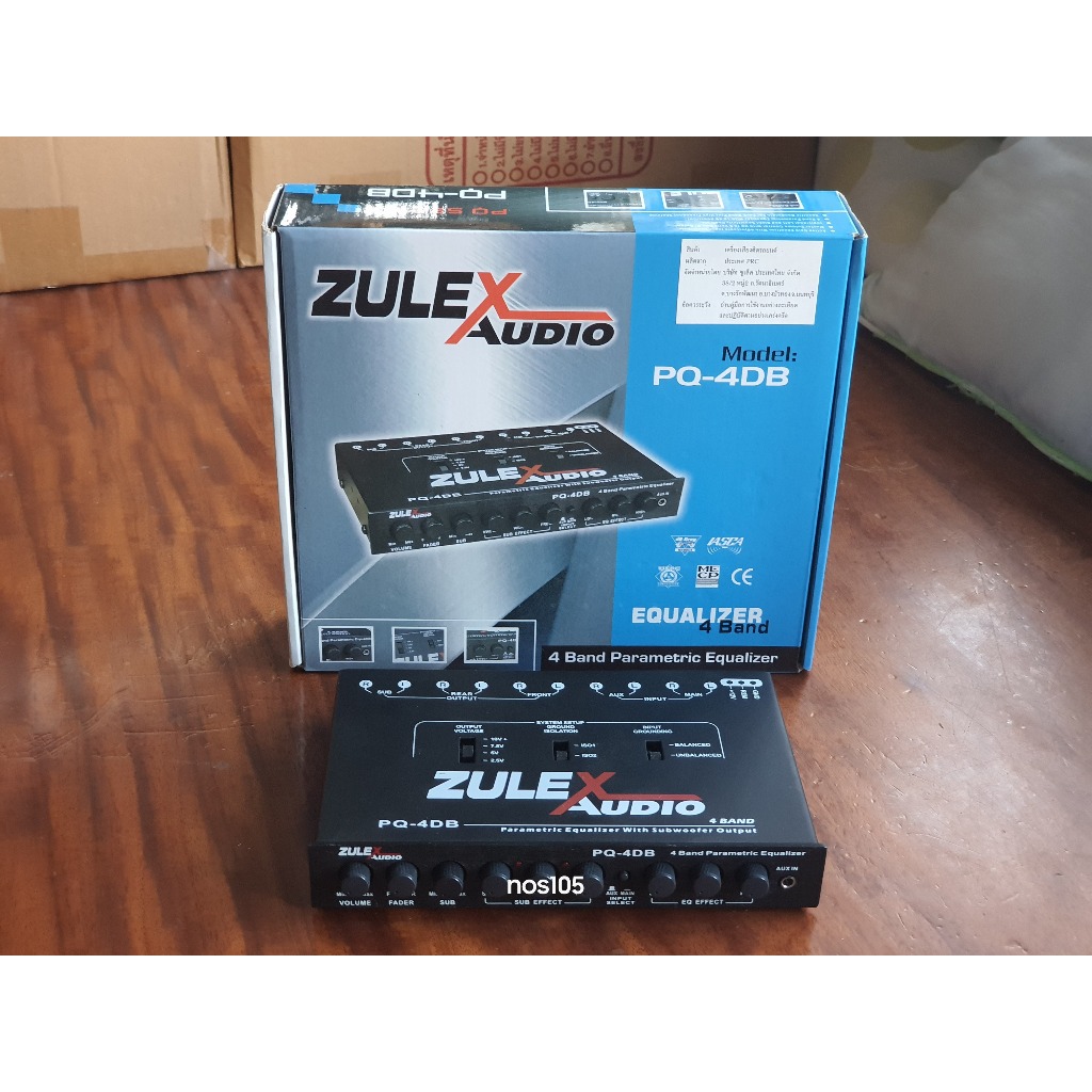 ปรีแอมป์รถยนต์ ZULEX AUDIO รุ่น PQ-4DB 4 Band : SPR