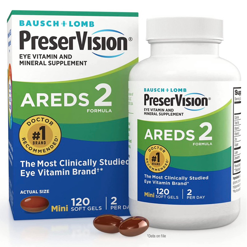 Bausch & Lomb PreserVision AREDS2 120 mini softgels