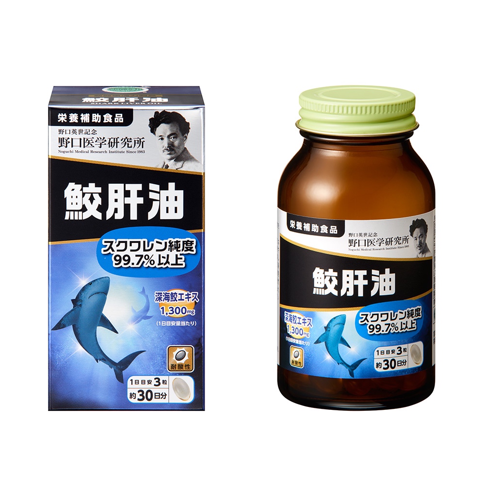 🅹🅿🇯🇵 Noguchi Medical Research Institute Shark Liver Oil extract squalene สารสกัดสควาลีน 90 tablets