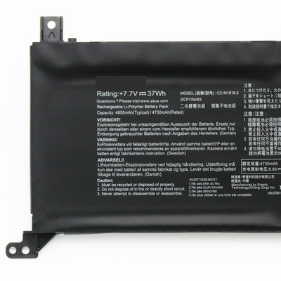 ( C21N1818 ) Asus Battery Notebook Vivoobook C21N1818-2 FL8700F X412FJ X509F X512DA B21N1818 แบตเตอรี่ โน๊ตบุ๊ค เอซุส