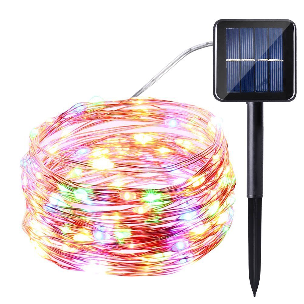 ไฟตกแต่งโซล่าเซลล์  LED 100ดวง 10เมตร  8 โหมดการใช้งาน solar ไฟโซล่าเซลล์ ไฟพลังงานแสงอาทิตย์  ไฟกระพริบ รูปที่ 7