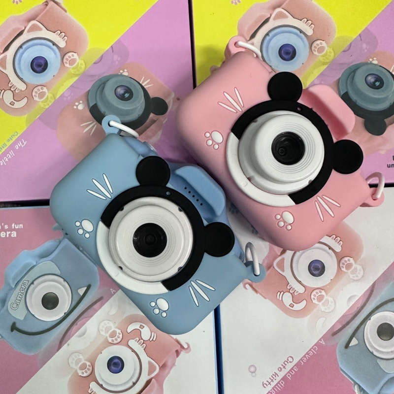 พร้อมส่ง🇹🇭 กล้องดิจิทัล ขนาดเล็ก หน้าจอ IPS 2.0 นิ้ว แบตเตอรี่ในตัว กรอบรูปน่ารัก พร้อมสายคล้องคอ สําหรับเด็ก รุ่นX6S X8