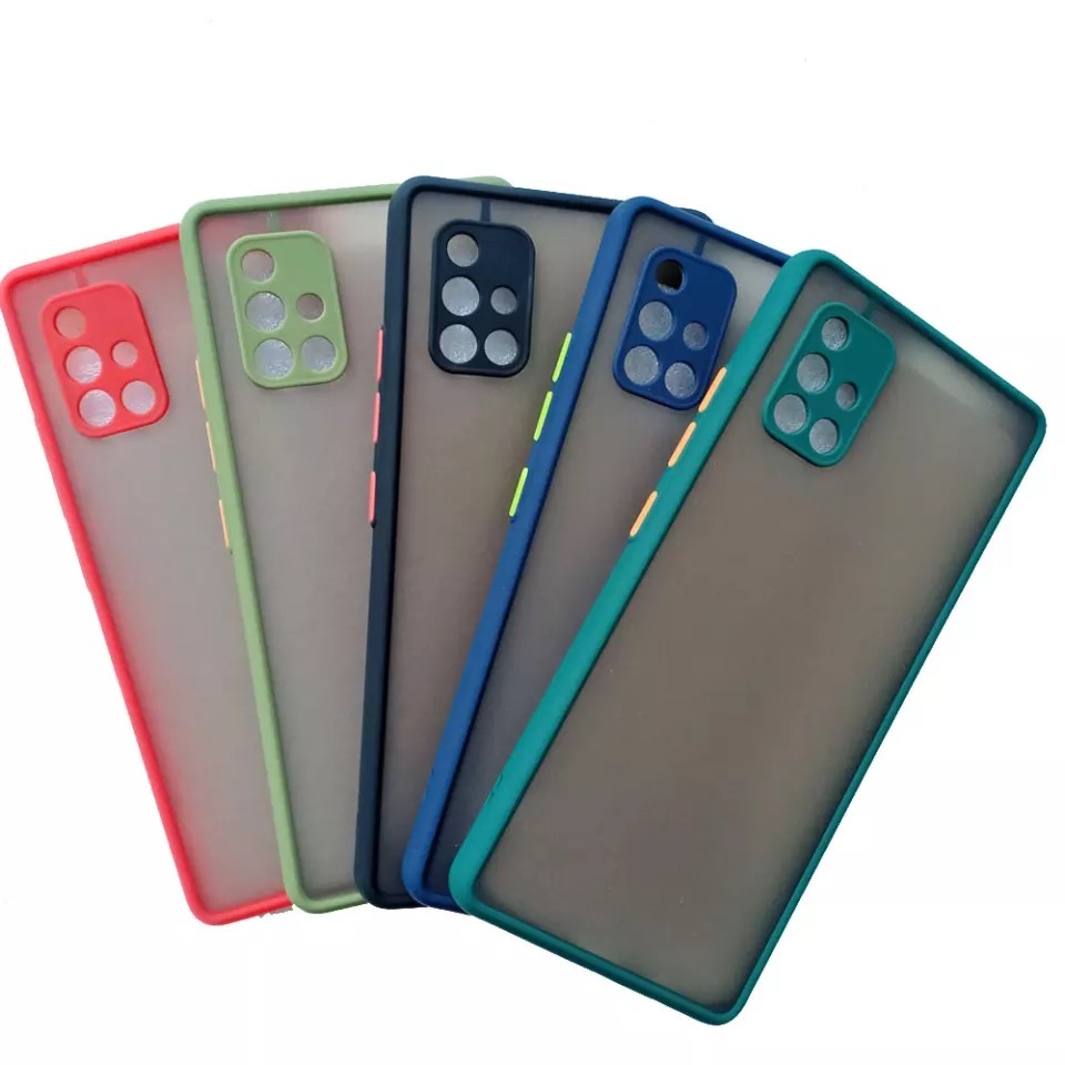 เคสขอบสีหลังด้าน กันกระแทก Case Samsung A21S A31 A51(4G) A71(4G) A71(5G) A81/NOTE10LITE
