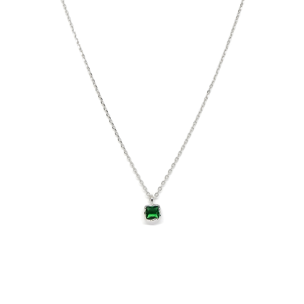 Fyne Fories Carol Necklace ♡ สร้อยคอจี้สีเขียว สีแดง ♡ fynefories